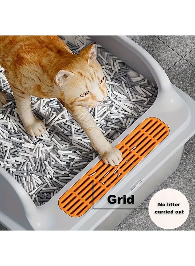 CAMELDAILY Black XL High Sided Stainless Steel Cat Litter Box Anti Spill Edges - Image 3
